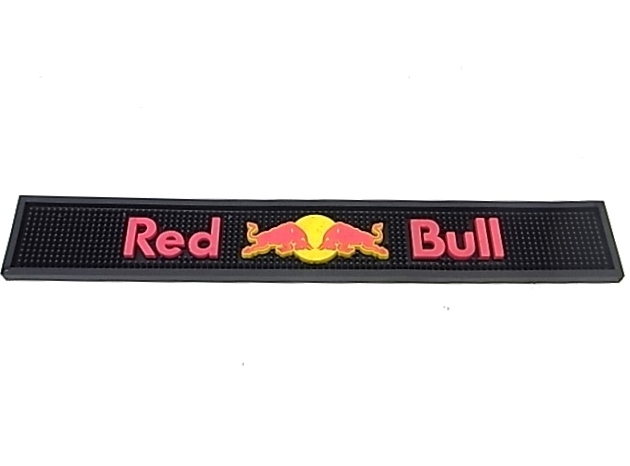 e11231　Red Bull　レッドブル　ラバーマット　バーマット　水切りマット　ブラック　④