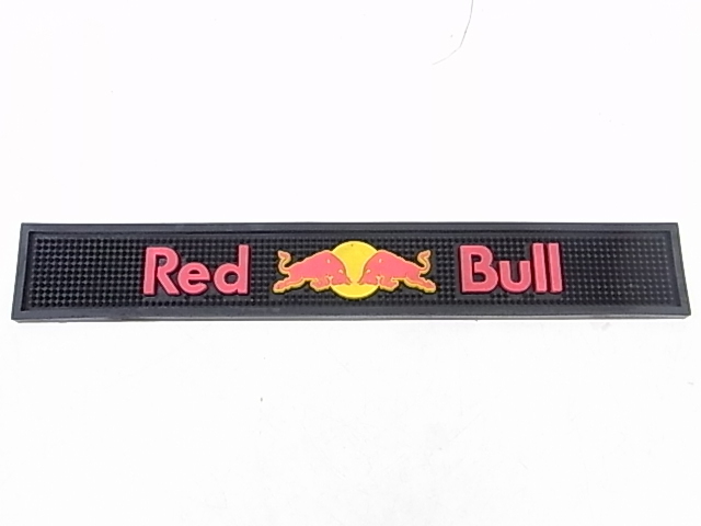 e11228　Red Bull　レッドブル　ラバーマット　バーマット　水切りマット　ブラック　①