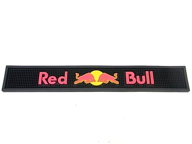 e11229　Red Bull　レッドブル　ラバーマット　バーマット　水切りマット　ブラック　②