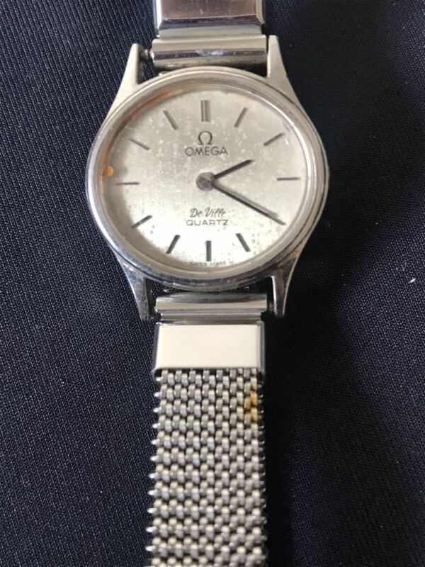 オメガ デビル 17石 レディース 手巻き シルバー　腕時計 OMEGA DE VILLE vintage watch 不動品