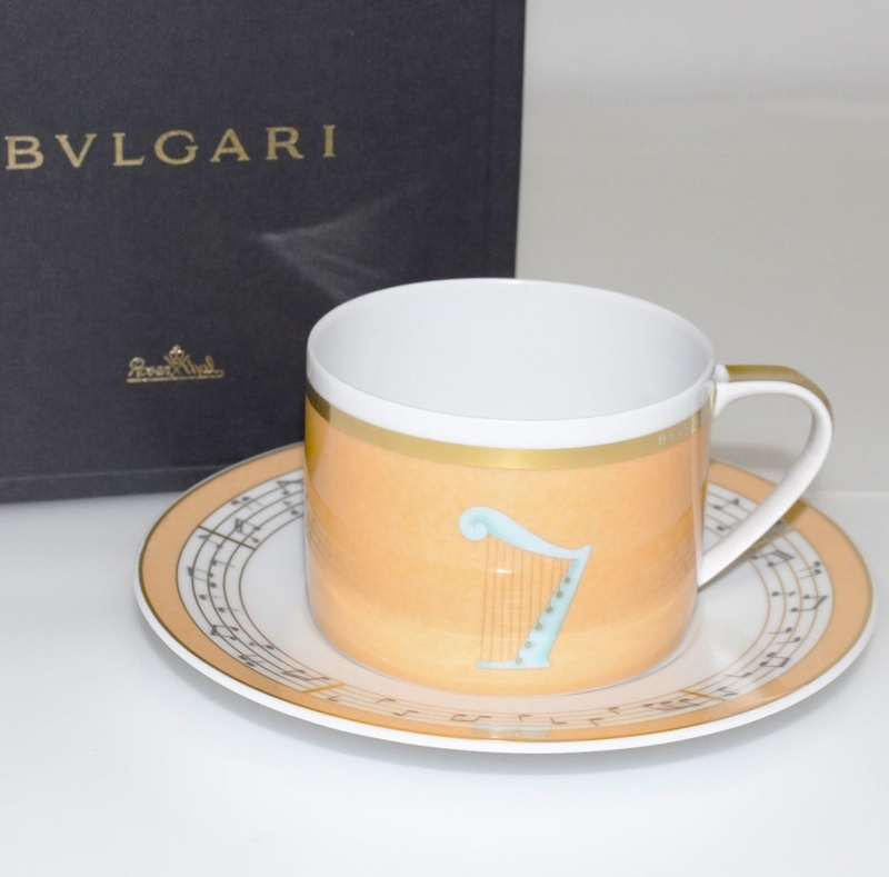 3日間限定価格~【 希少 未開封品 Rare 】 BVLGARI ブルガリ Rosenthal ローゼンタール Concerto コンチェルト Harp カップ & ソーサー １客