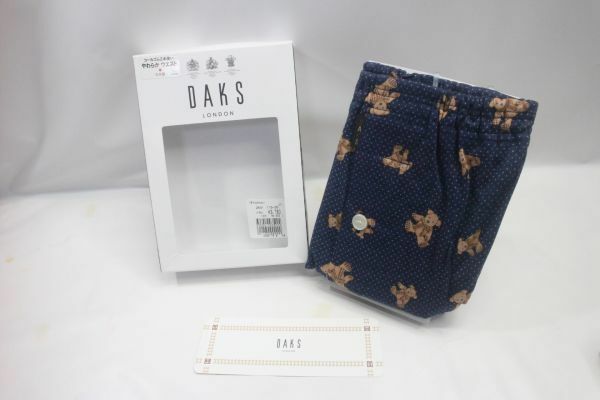 未使用◇DAKS LONDON ダックスロンドン トランクス パンツ Mサイズ 日本製 メンズ 男性 紳士用 115-30