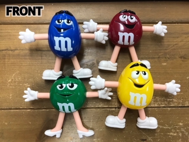 M&M's エムアンドエムズ ベンダブルフィギュア 4体セット インテリア アメリカ雑貨 チョコレート コレクション エムエム アメキャラ