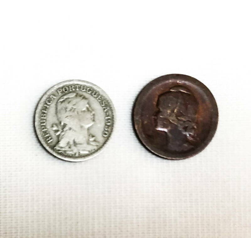 1924~ ポルトガル 古い硬貨 2枚 ◆cc-38