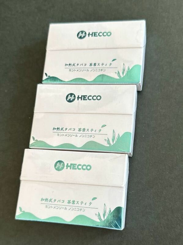 c-623 HECCO 茶葉スティック 加熱式タバコ 電子タバコ ノンニコチン 茶葉 ヒートスティック アイコス互換機 無害 3箱セット（1箱20本入り）