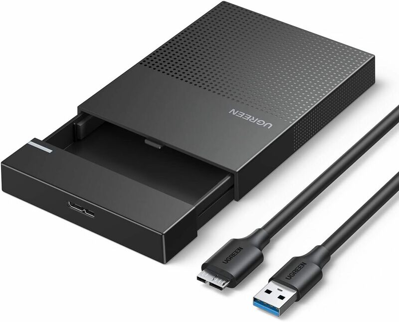 UGREEN 2.5インチ HDD ケース 【USB 3.0 接続規格】 SATA3.0 ハードディスクケース UASP対応 5G