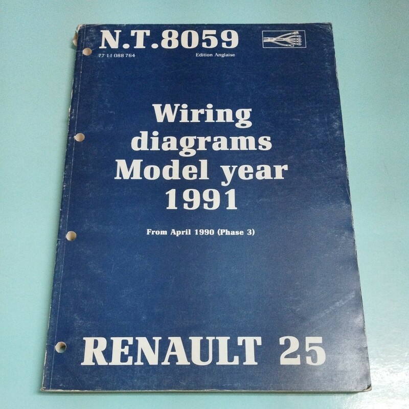RENAULT25 ルノー25 サービスマニュアル 1991