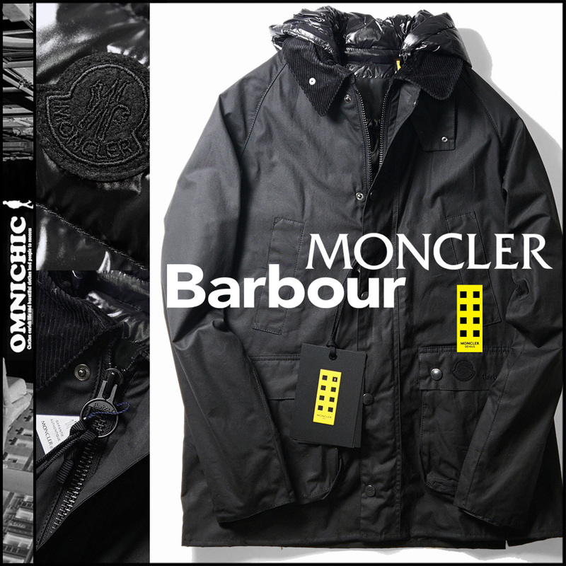 希少国内正規品■新品314,000円【2 MONCLER GENIUS 1952 BARBOUR】モンクレールジーニアスバブアーWIGHTワックスコットンダウンジャケットM