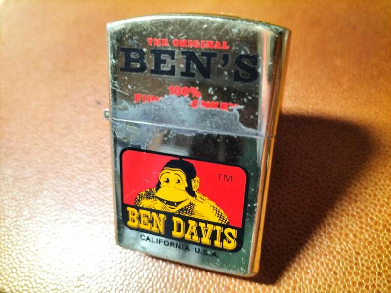 ●BEN DAVIS ヴィンテージ オイルライター ベンデイヴィス 珍品★希少品・ゴールド系NO−①