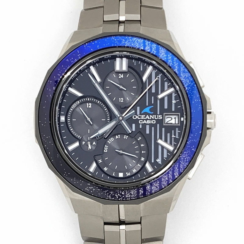 【送料無料】カシオ オシアナスマンタ CASIO OCEANUS 蒔絵しぶき 世界限定1200本 OCW-S5000MB-1AJF★極美品★