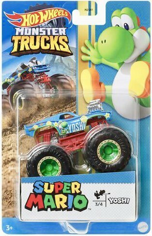 ホットウィール モンスタートラック スーパーマリオ ヨッシー ミニカー Hot Wheels MONSTER TRUCKS Nintendo SUPER MARIO YOSHI 任天堂