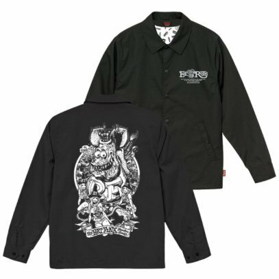 XL エロスティカ ロッキンジェリービーン ラットフィンク コーチジャケット EROSTIKA Rockin' Jelly Bean RAT FINK KING OF JUNKYARD