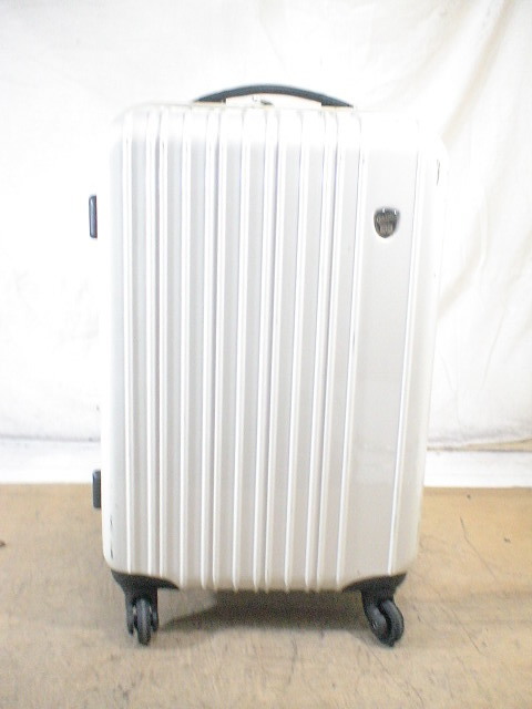 5037　ミチュ・ロンドン　クリーム色　TSAロック付　スーツケース　キャリケース　旅行用　ビジネストラベルバック