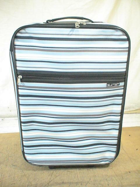 5301　ミチコロンドン　水色ｘ紺ｘ白　機内持ち込みOK　軽量　スーツケース　キャリケース　旅行用　ビジネストラベルバック