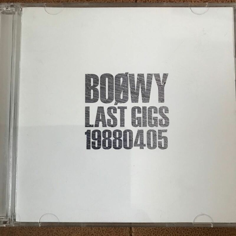 BOOWY LAST GIGS 19880405 CD 2枚組