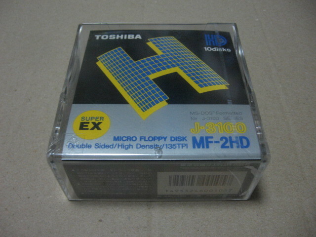 東芝 TOSHIBA J-3100シリーズ フロッピーディスク MF-2HD/J-3100 10枚 未開封