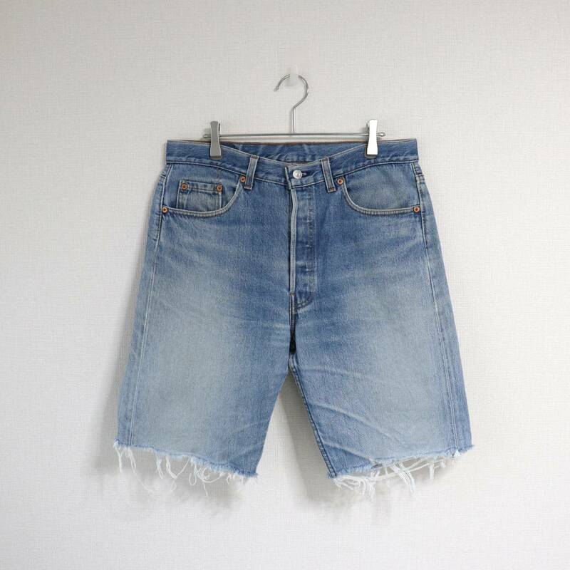 90s Levi's 501 リーバイス USA製 デニムハーフパンツ ジーンズ ショーツ - Size 34