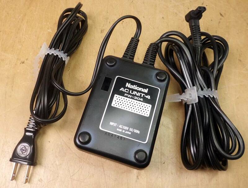 ★即決 National ナショナル ストロボ用 電源ユニット AC 100v Unit-4 PW-304 ACアダプター ★ 正常動作品 ★PE-320S,PE-36S,PE-381SG等に