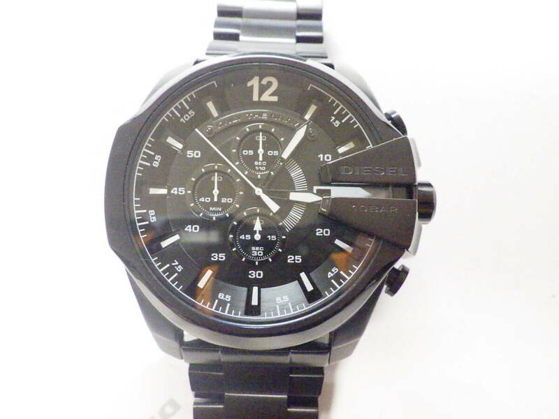 DIESELディーゼル クロノグラフ ブラック クオーツ腕時計 DZ4283 №056