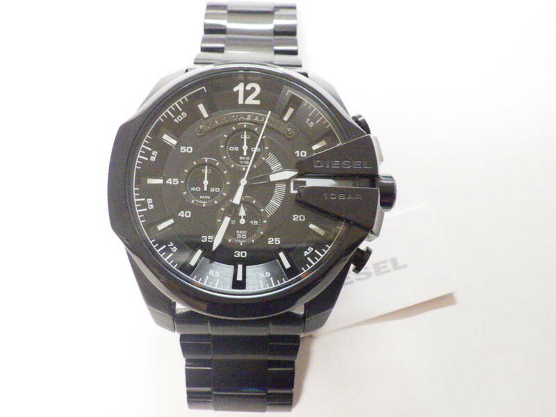 DIESELディーゼル クロノグラフ ブラック クオーツ腕時計 DZ4283　№088