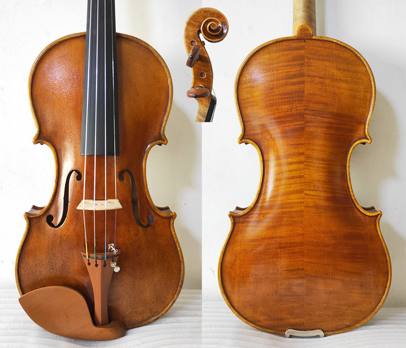 アマティ モデル　古材で作ったバイオリン　ダークブラウン