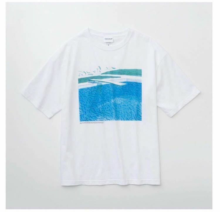 ホックニー Tシャツ Lサイズ プール 半袖 美術館 現代アート ホックニー展