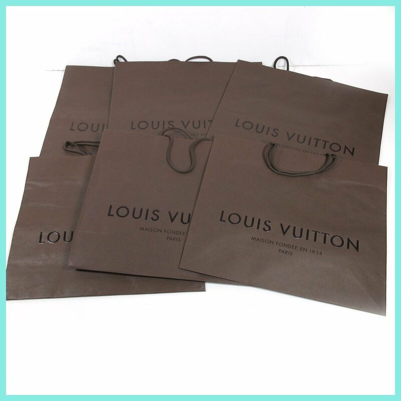 ▲□ルイ・ヴィトン LOUIS VUITTON♪ブランド紙袋★6枚セット★ 同サイズ 34×40