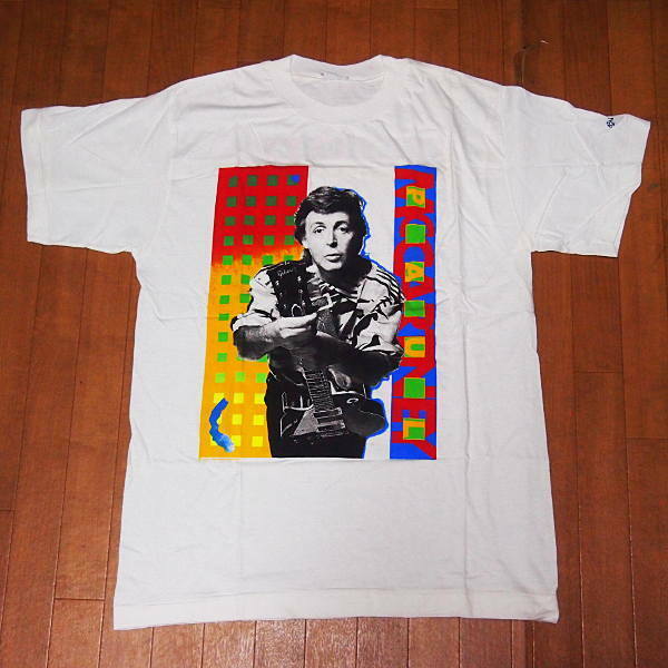 即決 5999円 80's ヴィンテージ ポールマッカートニー Paul McCartney World Tour 1989 / 90 ツアー Tシャツ バンT the beatles ビートルズ