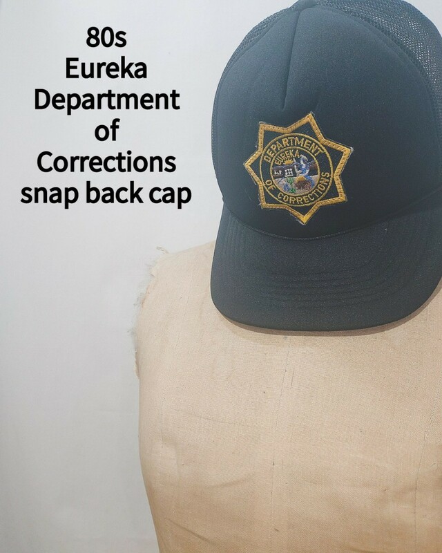 Vintage Eureka Department of Corrections snap back cap 80s CDCR Amapro アメリカ 矯正局 スナップバック メッシュ キャップ ビンテージ