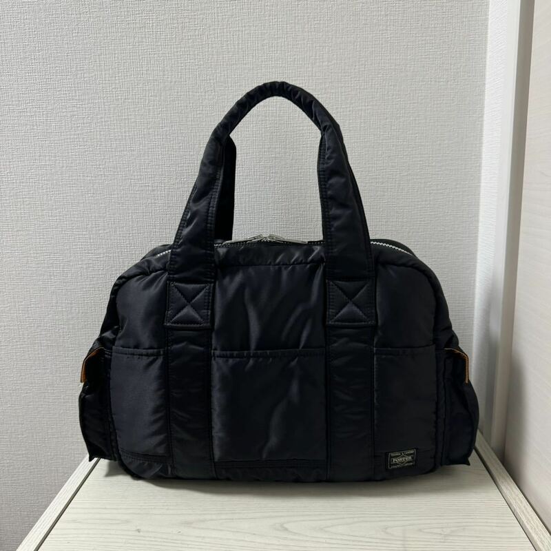 【美品】定価34100円　PORTER TANKER ポーター　タンカー　ボストンバッグ　(L) 622-06996 ブラック　黒　トートバッグ