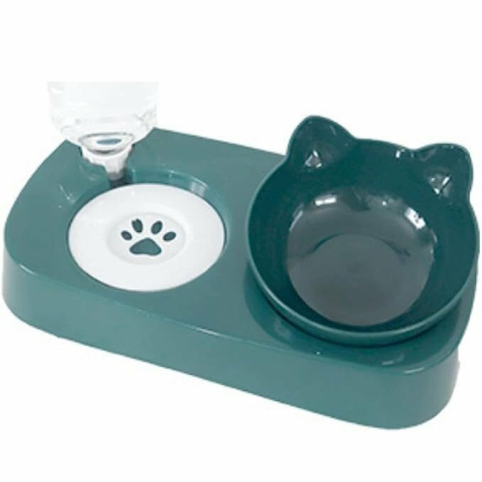 新品 箱付き もふっとライフ ペットボウル 犬猫 えさ 皿 食器 猫 フードボウル ダイニングテーブル スタンドセット 給水器
