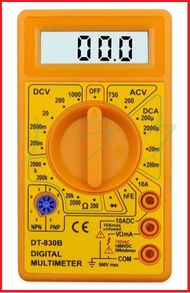 送料無料 小型テスター DT-830B デジタルマルチテスター 電圧計電流計 デジタル マルチメーター コンパクトサイズ