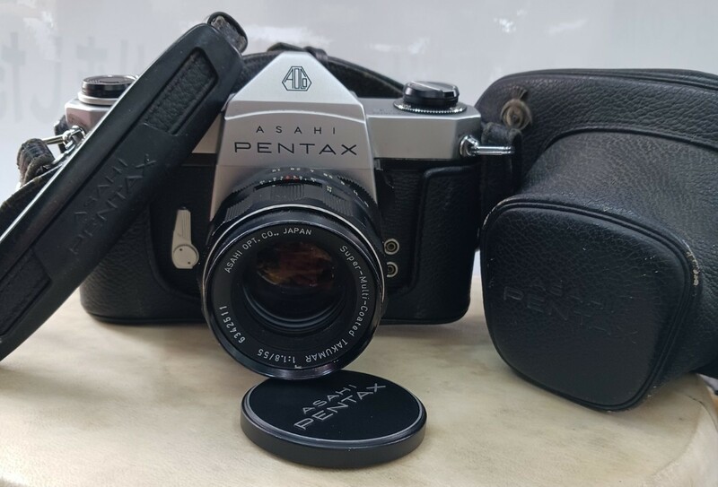 ASAHI PENTAX SPORTMATIC SP アサヒ ペンタックス　1:1.8/55 一眼レフカメラ レンズ フィルムカメラ　(5)