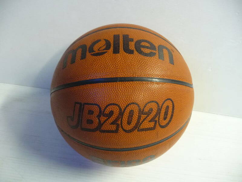 ■美品 molten モルテン バスケットボール JB2020 7号 天然皮革 オレンジ■