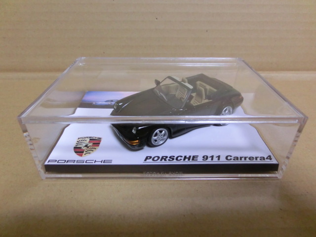 ★1/43デルプラド ポルシェ911カレラ4 黒 内装塗装 ケース付
