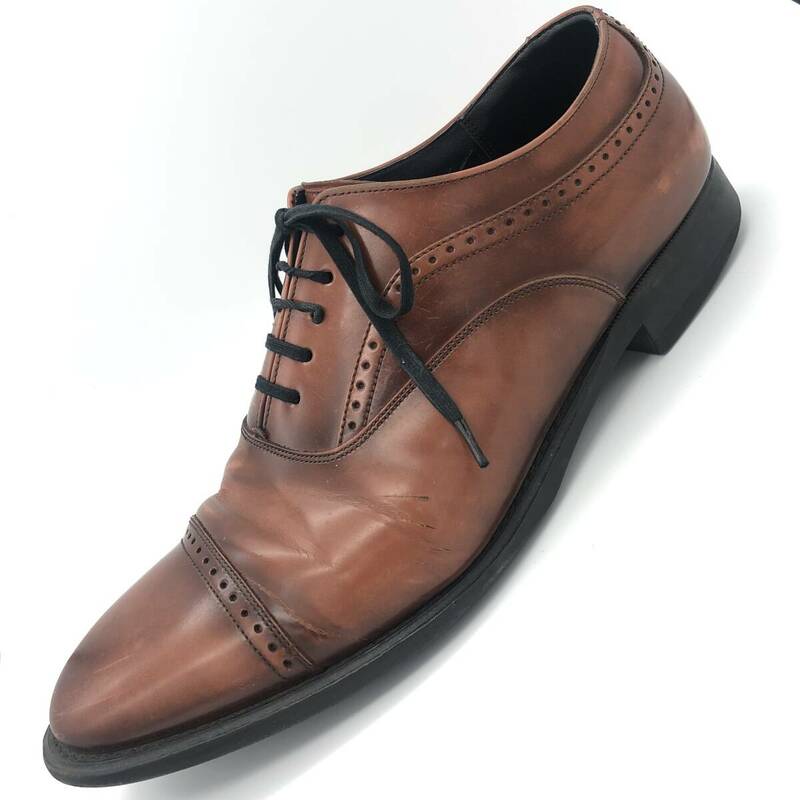 【25cm】　REGAL　リーガル　ビジネスシューズ　ローファー　革靴　レザー　ブラウン