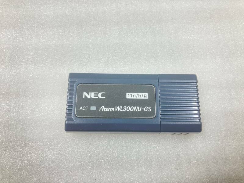 1個入荷　●NEC　無線LANアダプタ USB子機　Aterm WL300NU-GS　中古美品