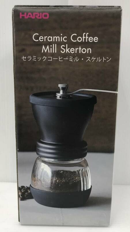 【未使用品】　HARIO セラミックコーヒー・ミル スケルトン MSCS-2 100ｇ 保存容量(コーヒー)