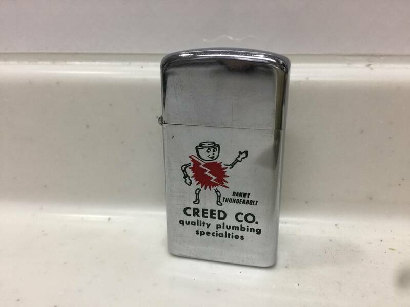 Zippo　ジッポー　スリム　CREED CO.　1970年製　ヴィンテージ　　　T436　　　　KJ1