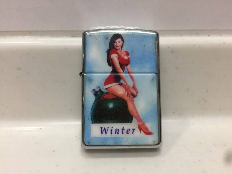 Zippo　ジッポー　Winter　ピンナップガール　1996年製　　　T376　　　　KJ1