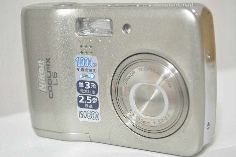 ジャンク扱い ニコン Nikon COOLPIX L6 シルバー ♯A5129