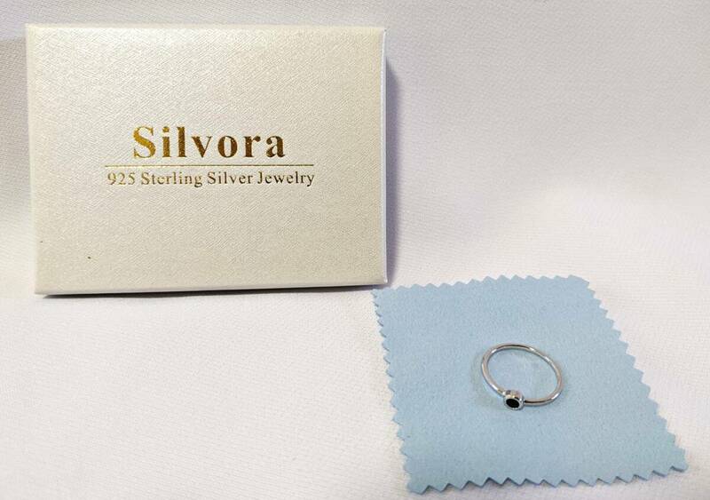 【1円出品】Silvora 925 スターリングシルバーリング レディース指輪 シンプル