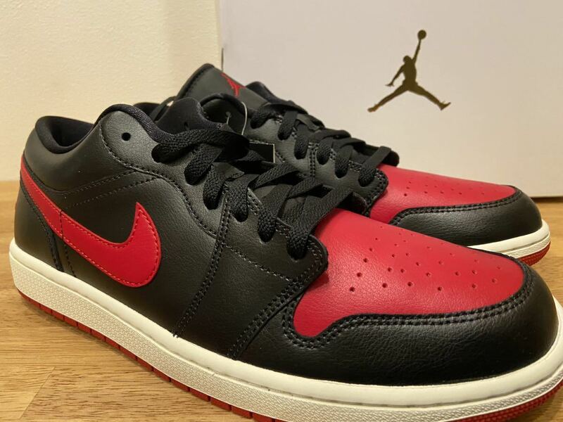 即決29cm NIKE WMNS AIR JORDAN1 LOW Bred/Sailナイキ ウィメンズ エアジョーダン1 ロー ブレッド/セイル 新品正規品　DC0774-061