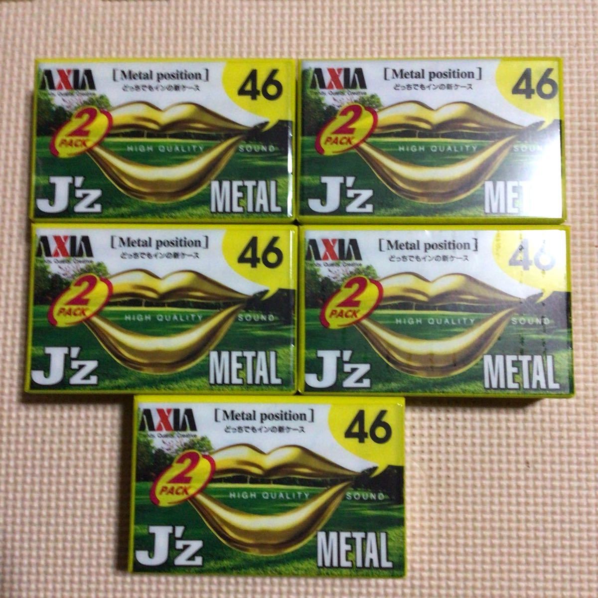 AXIA J'Z METAL 46 2パックx5 メタルポジション カセットテープ10本セット【未開封新品】■■