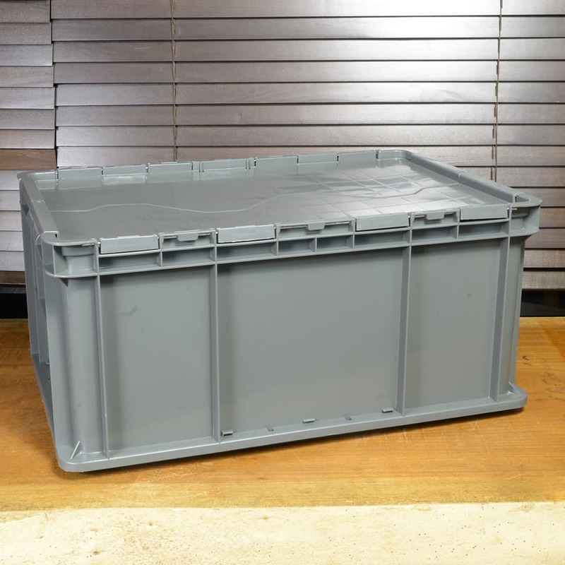 コンテナボックス 開閉フタ付き プラスチック製 [ 大 ] 積み重ね 収納箱 かご カゴ ストッカー 収納ケース 収納ボックス