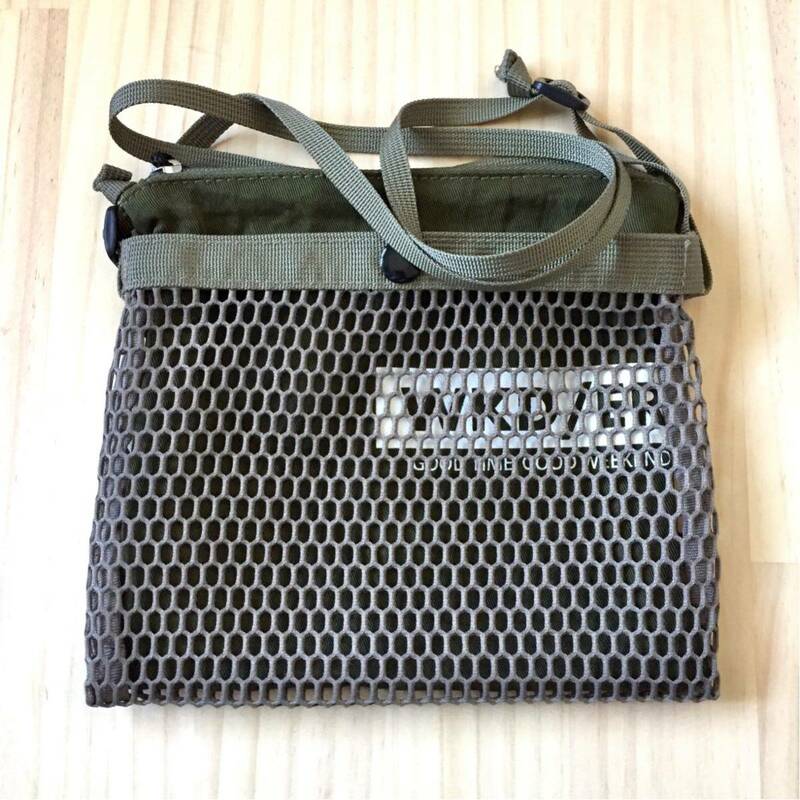 美品 WEEKEND(ER)&co. Combination mesh sacoche ウィークエンダー コンビネーション メッシュサコッシュ 鞄 ショルダーバッグ EDC OUTDOOR