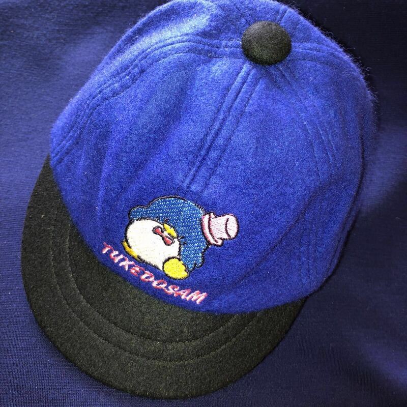 昭和レトロ 激レア希少品 サンリオ1985年製 タキシードサム 子供用キャップ 帽子 当時物
