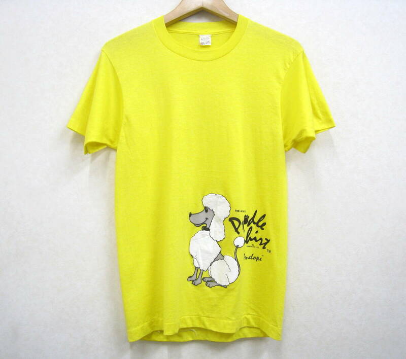 SCREEN STARS■スクリーンスターズ 80’s USA製 Poodle Shirt プードル プリント Tシャツ メンズ サイズS