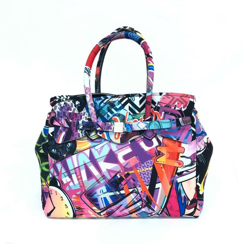 ◆SAVE MY BAG セーブマイバッグ トートバッグ◆ マルチカラー アメコミ柄 レディース bag 鞄