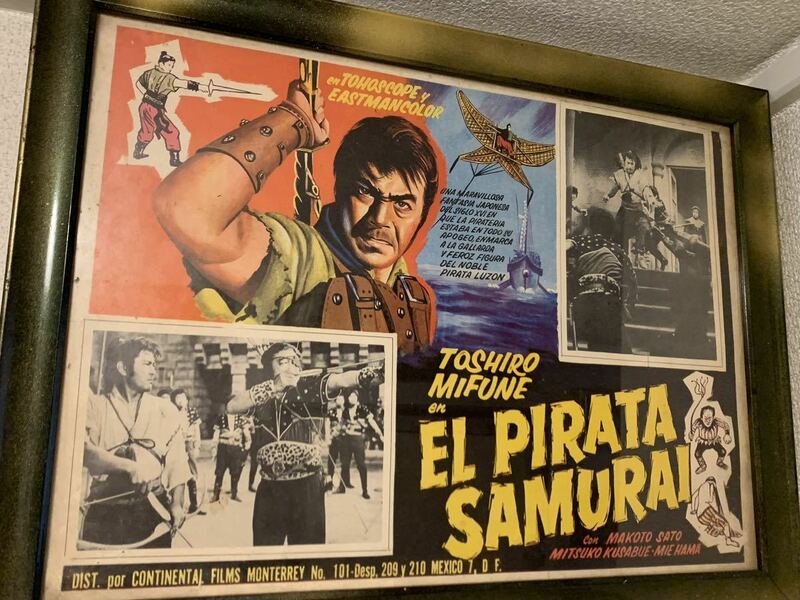 レア物　　メキシコ製　「大盗賊」　41×32 「EL PIRATA SAMURAI 」